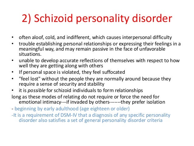 Aloof personality